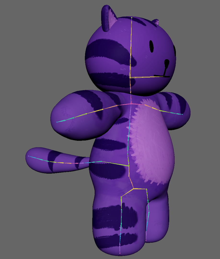 Cat Plush Skeleton
